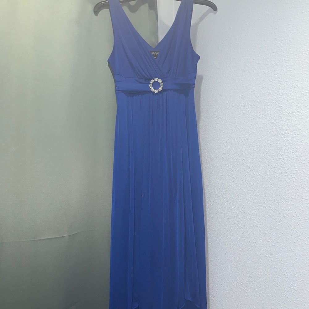 blue prom dress